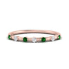 Load image into Gallery viewer, delicate-emerald-stacking-band-in-rose-gold-FD9811BGEMGR-NL-RG.jpg
