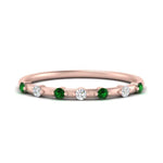 Load image into Gallery viewer, delicate-emerald-stacking-band-in-rose-gold-FD9811BGEMGR-NL-RG.jpg

