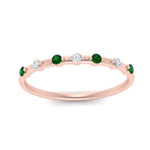 Load image into Gallery viewer, delicate-emerald-stacking-band-in-rose-gold-FD9811BGEMGR-NL-RG.jpg
