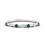 Load image into Gallery viewer, delicate-emerald-stacking-band-in-white-gold-FD9811BGEMGR-NL-WG.jpg
