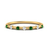 Load image into Gallery viewer, delicate-emerald-stacking-band-in-yellow-gold-FD9811BGEMGR-NL-YG.jpg