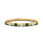 Load image into Gallery viewer, delicate-emerald-stacking-band-in-yellow-gold-FD9811BGEMGR-NL-YG.jpg
