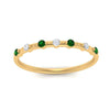 Load image into Gallery viewer, delicate-emerald-stacking-band-in-yellow-gold-FD9811BGEMGR-NL-YG.jpg