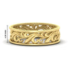 Load image into Gallery viewer, delicate-filigree-wedding-band-for-her-in-yellow-gold-fdw9301sleep-nl-yg-hw