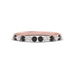 Load image into Gallery viewer, delicate-floating-black-diamond-wedding-band-in-rose-gold-FDENS3137BGBLACKANGLE3-NL-RG
