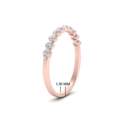 Delicate Floating Wedding Band