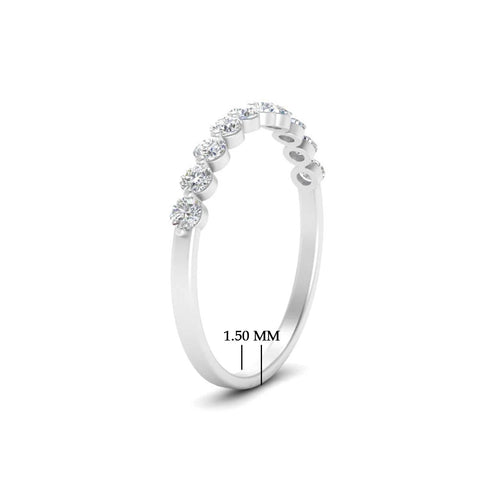 Delicate Floating Wedding Band