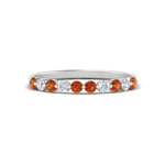 Load image into Gallery viewer, delicate-floating-orange-sapphire-wedding-band-in-white-gold-FDENS3137BGSAORANGLE3-NL-WG
