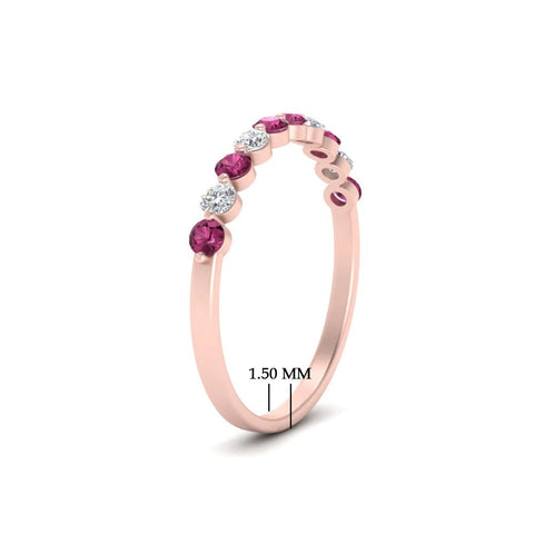 Delicate Floating Wedding Band