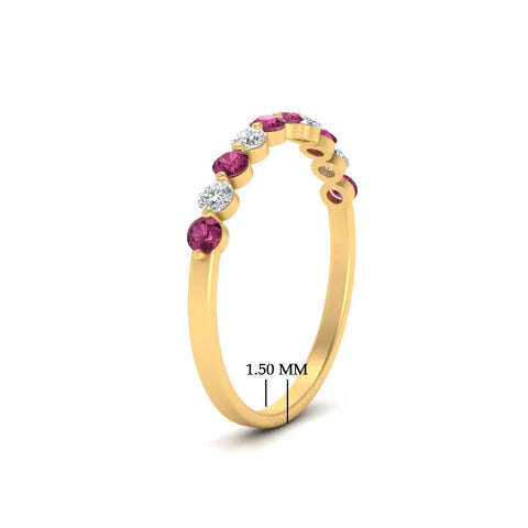 Delicate Floating Wedding Band