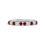 Load image into Gallery viewer, delicate-floating-ruby-wedding-band-in-white-gold-FDENS3137BGRUDRANGLE3-NL-WG
