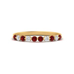 Load image into Gallery viewer, delicate-floating-ruby-wedding-band-in-yellow-gold-FDENS3137BGRUDRANGLE3-NL-YG
