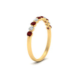Load image into Gallery viewer, delicate-floating-ruby-wedding-band-in-yellow-gold-FDENS3137BGRUDRANGLE3-NL-YG
