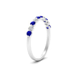 Load image into Gallery viewer, delicate-floating-sapphire-wedding-band-in-white-gold-FDENS3137BGSABLANGLE3-NL-WG
