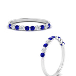 Load image into Gallery viewer, delicate-floating-sapphire-wedding-band-in-white-gold-FDENS3137BGSABLANGLE3-NL-WG
