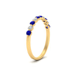 Load image into Gallery viewer, delicate-floating-sapphire-wedding-band-in-yellow-gold-FDENS3137BGSABLANGLE3-NL-YG
