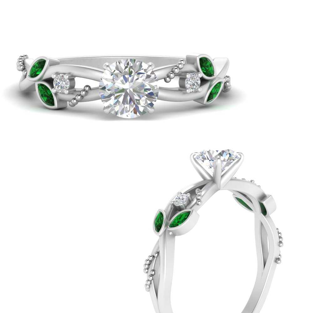 delicate-flower-round-diamond-ring-with-emerald-in-white-gold-FDENR2598RORGEMGR-NL-WG