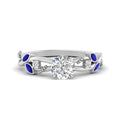 Thumbnail 20 - delicate-flower-round-diamond-ring-with-sapphire-in-white-gold-FDENR2598RORGSABL-NL-WG