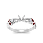Load image into Gallery viewer, delicate-flower-semi-mount-diamond-ring-with-ruby-in-white-gold-FDENR2598SMRGRUDR-NL-WG
