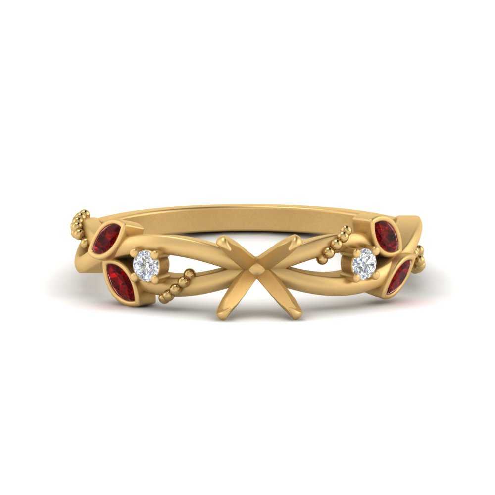 delicate-flower-semi-mount-diamond-ring-with-ruby-in-yellow-gold-FDENR2598SMRGRUDR-NL-YG