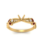 Load image into Gallery viewer, delicate-flower-semi-mount-diamond-ring-with-ruby-in-yellow-gold-FDENR2598SMRGRUDR-NL-YG
