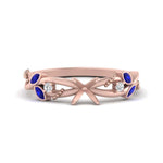 Load image into Gallery viewer, delicate-flower-semi-mount-diamond-ring-with-sapphire-in-rose-gold-FDENR2598SMRGSABL-NL-RG
