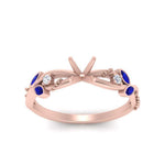 Load image into Gallery viewer, delicate-flower-semi-mount-diamond-ring-with-sapphire-in-rose-gold-FDENR2598SMRGSABL-NL-RG
