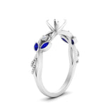 Load image into Gallery viewer, delicate-flower-semi-mount-diamond-ring-with-sapphire-in-white-gold-FDENR2598SMRGSABL-NL-WG
