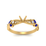 Load image into Gallery viewer, delicate-flower-semi-mount-diamond-ring-with-sapphire-in-yellow-gold-FDENR2598SMRGSABL-NL-YG
