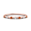 Load image into Gallery viewer, delicate-orange-sapphire-stacking-band-in-rose-gold-FD9811BGSAOR-NL-RG.jpg