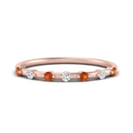 Load image into Gallery viewer, delicate-orange-sapphire-stacking-band-in-rose-gold-FD9811BGSAOR-NL-RG.jpg
