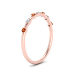 Load image into Gallery viewer, delicate-orange-sapphire-stacking-band-in-rose-gold-FD9811BGSAOR-NL-RG.jpg
