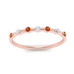 Load image into Gallery viewer, delicate-orange-sapphire-stacking-band-in-rose-gold-FD9811BGSAOR-NL-RG.jpg
