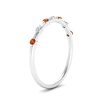 Load image into Gallery viewer, delicate-orange-sapphire-stacking-band-in-white-gold-FD9811BGSAOR-NL-WG.jpg

