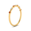 Load image into Gallery viewer, delicate-orange-sapphire-stacking-band-in-yellow-gold-FD9811BGSAOR-NL-YG.jpg