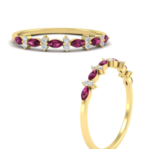delicate-pink-sapphire-marquise-and-round-stack-wedding-band-in-yellow-gold-FD11310BGSADRPIANGLE3-NL-YG.jpg