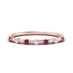 Load image into Gallery viewer, delicate-pink-sapphire-stacking-band-in-rose-gold-FD9811BGSADRPI-NL-RG.jpg
