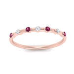 Load image into Gallery viewer, delicate-pink-sapphire-stacking-band-in-rose-gold-FD9811BGSADRPI-NL-RG.jpg
