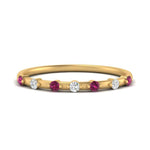 Load image into Gallery viewer, delicate-pink-sapphire-stacking-band-in-yellow-gold-FD9811BGSADRPI-NL-YG.jpg
