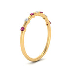 Load image into Gallery viewer, delicate-pink-sapphire-stacking-band-in-yellow-gold-FD9811BGSADRPI-NL-YG.jpg
