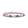 Load image into Gallery viewer, delicate-purple-topaz-stacking-band-in-rose-gold-FD9811BGVITO-NL-RG.jpg