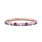 Load image into Gallery viewer, delicate-purple-topaz-stacking-band-in-rose-gold-FD9811BGVITO-NL-RG.jpg
