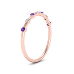 Load image into Gallery viewer, delicate-purple-topaz-stacking-band-in-rose-gold-FD9811BGVITO-NL-RG.jpg
