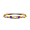 Load image into Gallery viewer, delicate-purple-topaz-stacking-band-in-yellow-gold-FD9811BGVITO-NL-YG.jpg