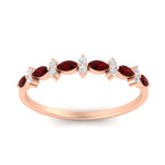 Load image into Gallery viewer, delicate-ruby-marquise-and-round-stack-wedding-band-in-rose-gold-FD11310BGRUDRANGLE3-NL-RG.jpg
