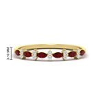Load image into Gallery viewer, delicate-ruby-marquise-and-round-stack-wedding-band-in-yellow-gold-FD11310BGRUDRANGLE3-NL-YG.jpg
