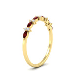 Load image into Gallery viewer, delicate-ruby-marquise-and-round-stack-wedding-band-in-yellow-gold-FD11310BGRUDRANGLE3-NL-YG.jpg
