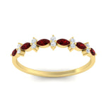 Load image into Gallery viewer, delicate-ruby-marquise-and-round-stack-wedding-band-in-yellow-gold-FD11310BGRUDRANGLE3-NL-YG.jpg
