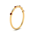 Load image into Gallery viewer, delicate-ruby-stacking-band-in-yellow-gold-FD9811BGRUDR-NL-YG.jpg
