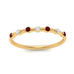 Load image into Gallery viewer, delicate-ruby-stacking-band-in-yellow-gold-FD9811BGRUDR-NL-YG.jpg
